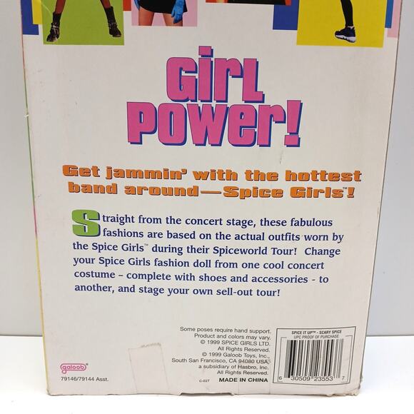Spice Girls Scary Spice Mel Doll 1999 Official Spice It Up Tour Outfit Rare NOB - Picture 10 of 16